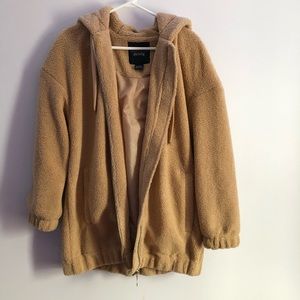 Oversized teddy coat